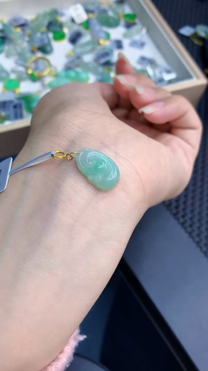 【闪购商品】翡翠颈饰银S925镶嵌            8