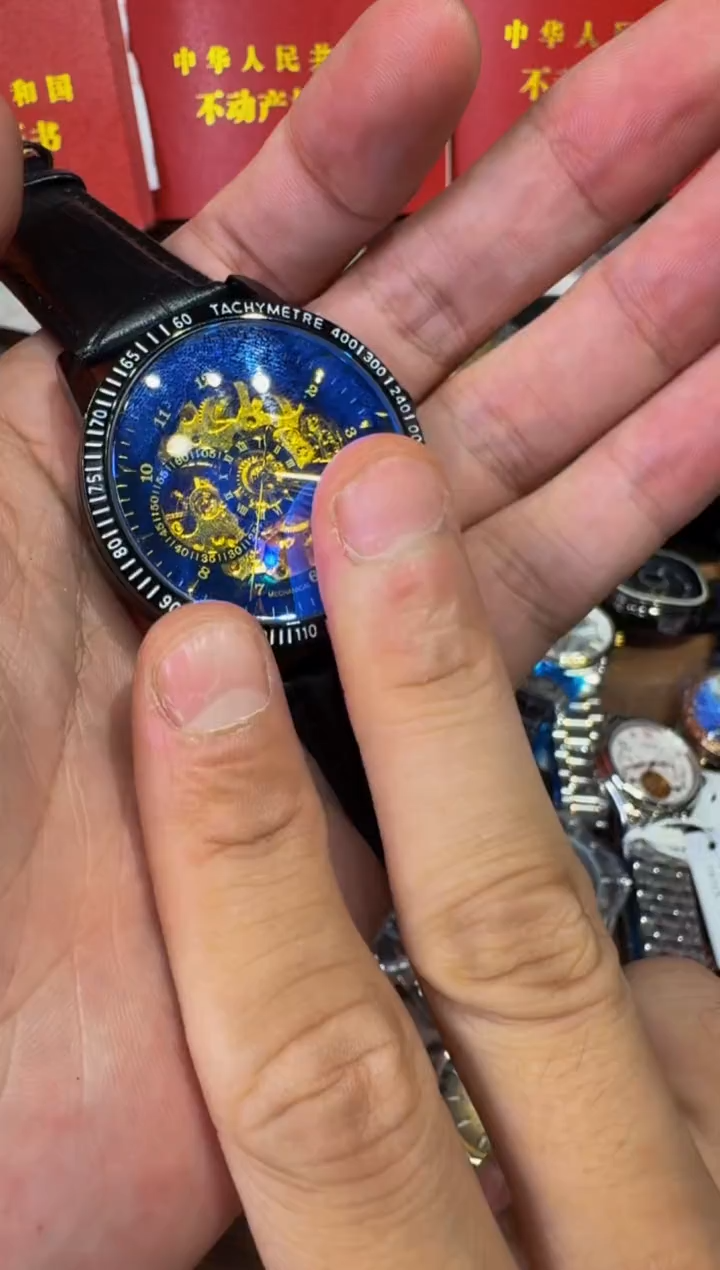 金属全自动机械手表0