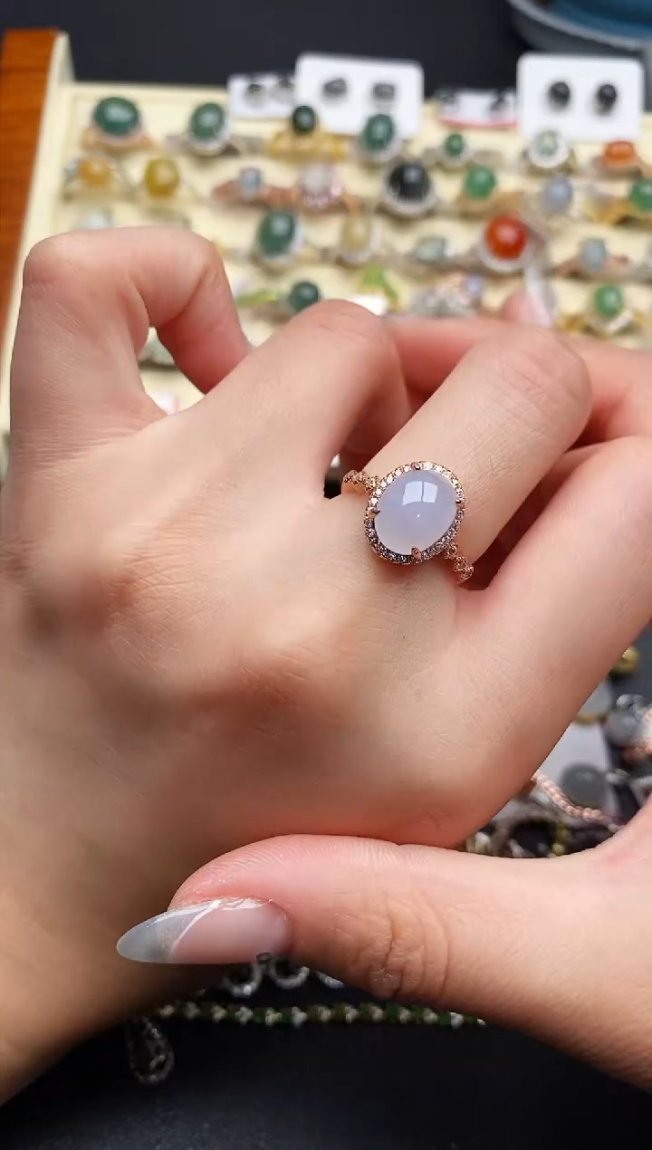 【闪购商品】翡翠戒指银S925镶嵌2222222222+7