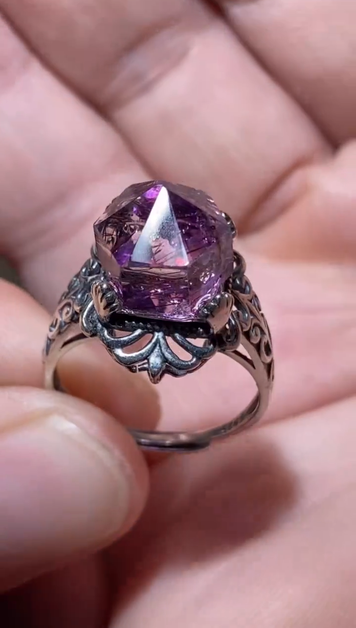 【闪购商品】戒指未镶嵌水晶超七