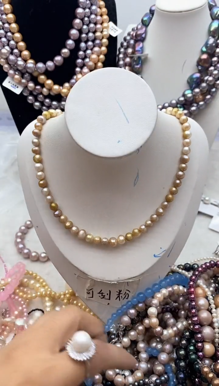 【闪购商品】淡水珍珠颈饰钛钢123