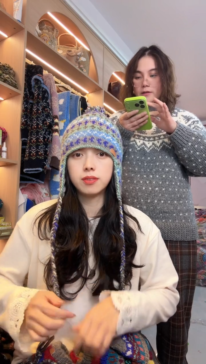 羊毛一****️百羊毛护耳帽A297