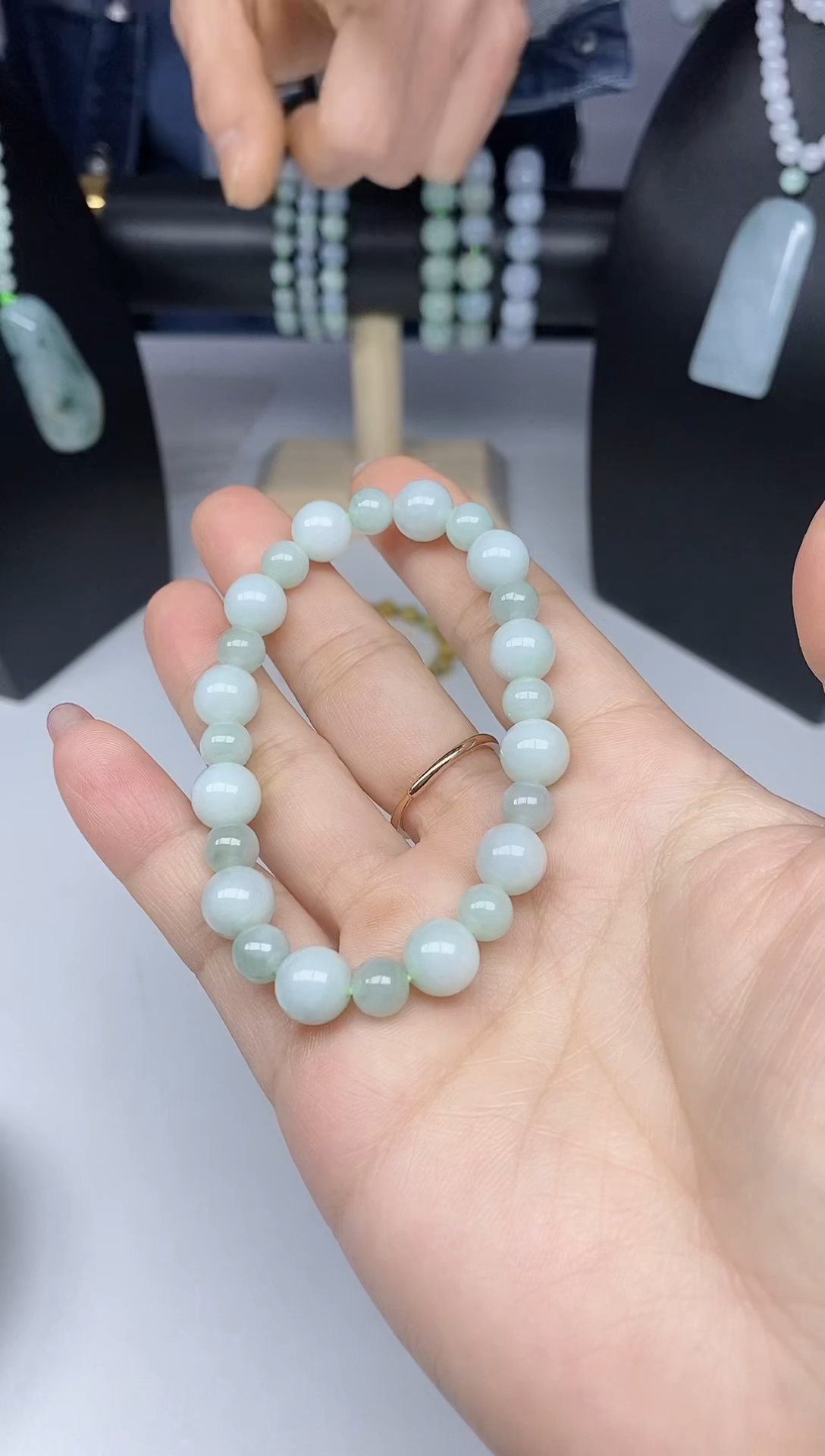 【闪购商品】翡翠手链未镶嵌天然缅甸翡翠A货手串