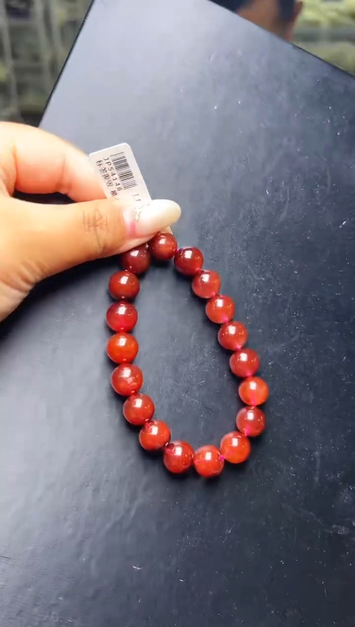 未镶嵌手串水晶红兔毛手串11mm+ JP54146 