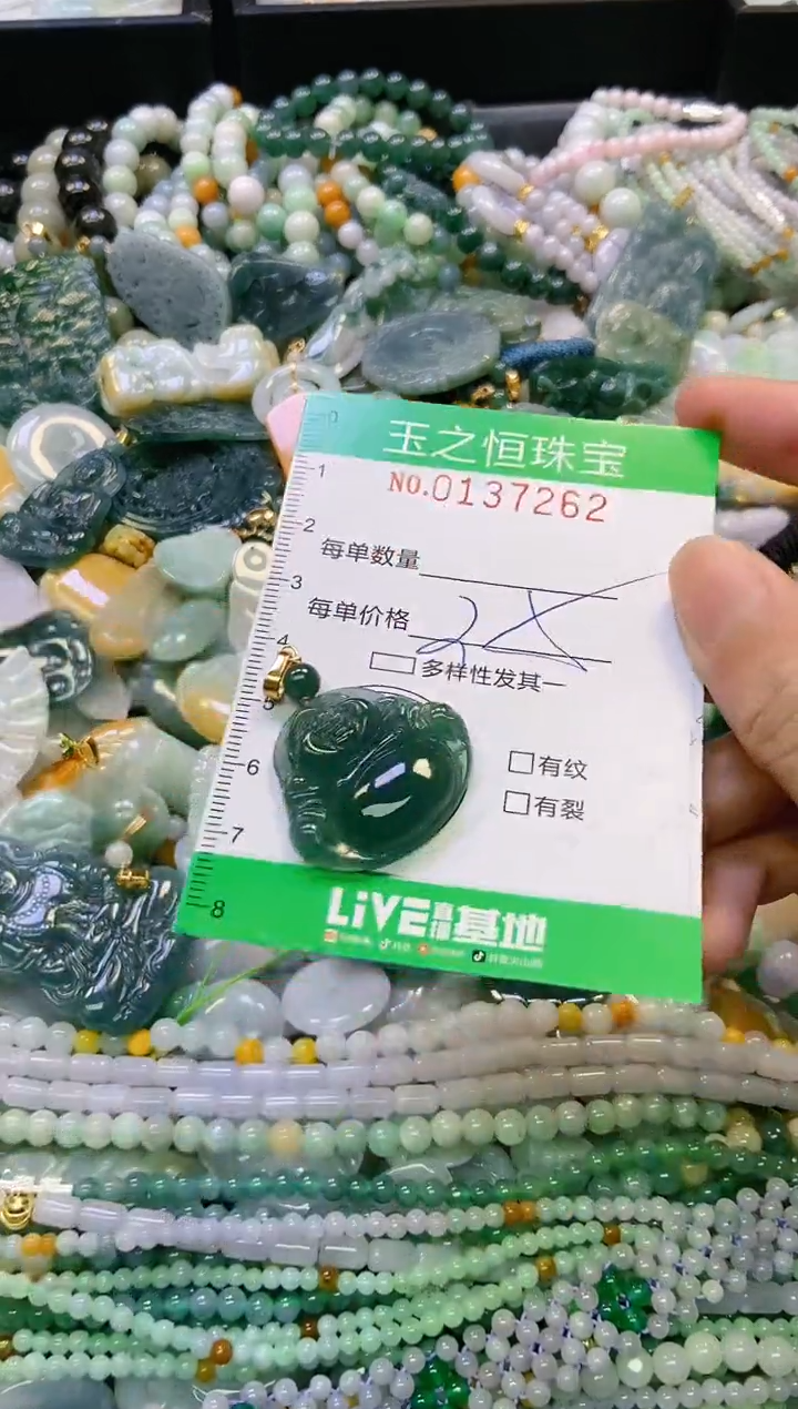 翡翠未镶嵌颈饰闪购0137262