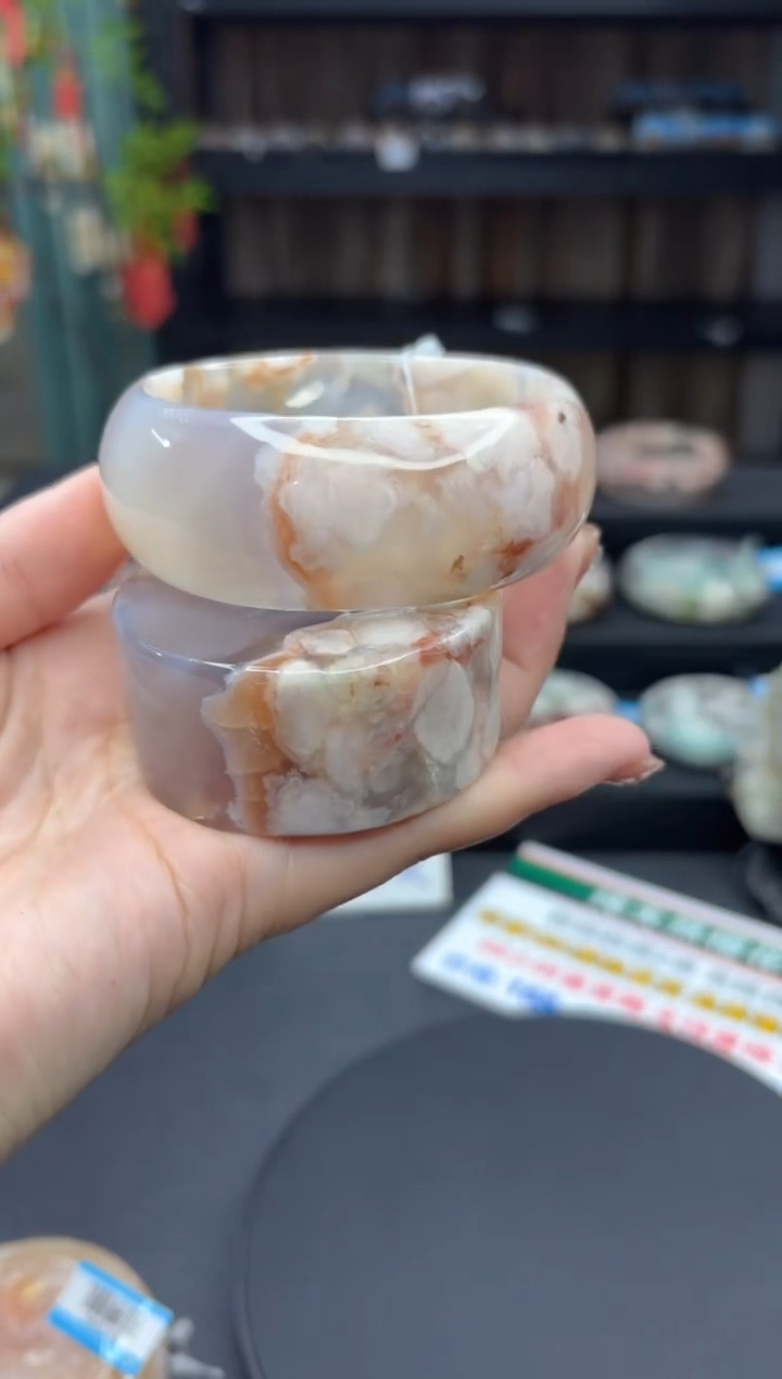 【闪购商品】石英质玉手镯未镶嵌2081（60圈赠送镯心）