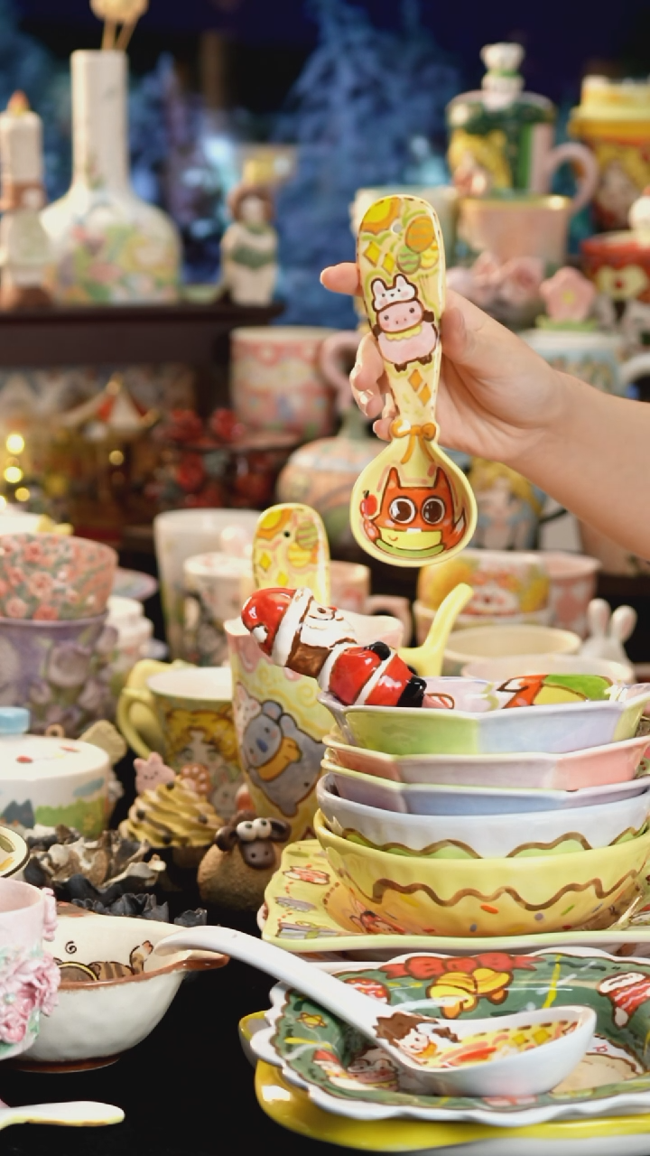 其他陶景德镇釉下彩手绘设计师款陶瓷