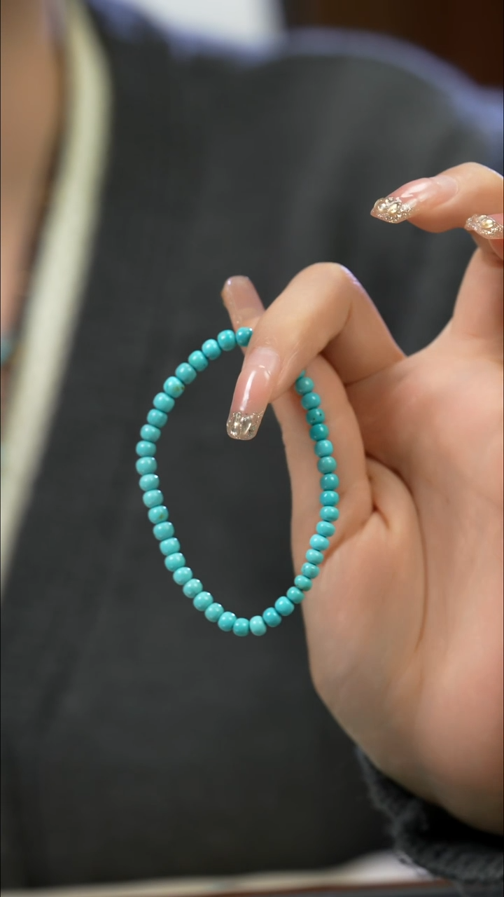 未镶嵌绿松石手串鸭脚山