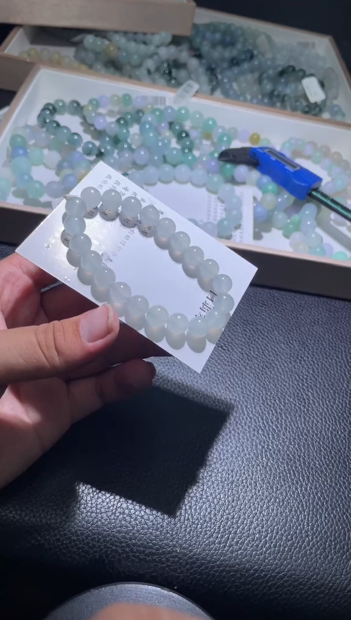 未镶嵌定制翡翠珠串