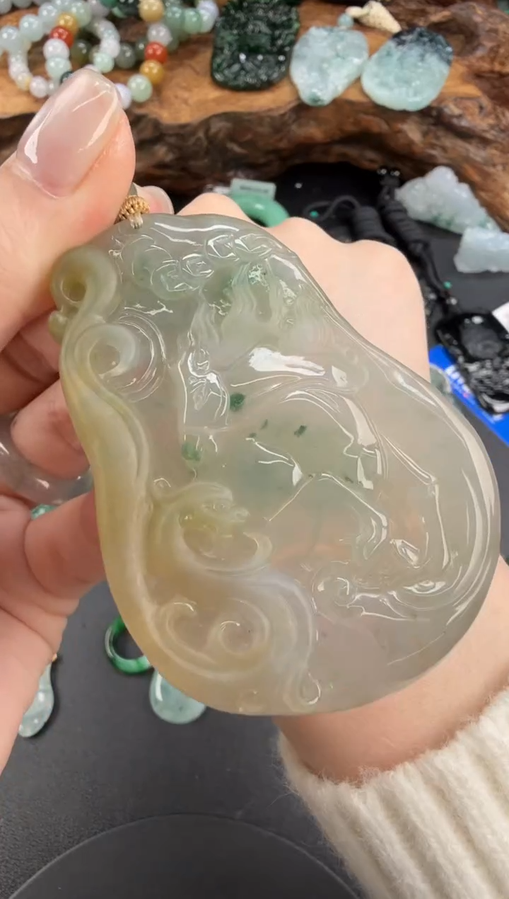 吊坠(不含链)未镶嵌翡翠翡翠饰品-170