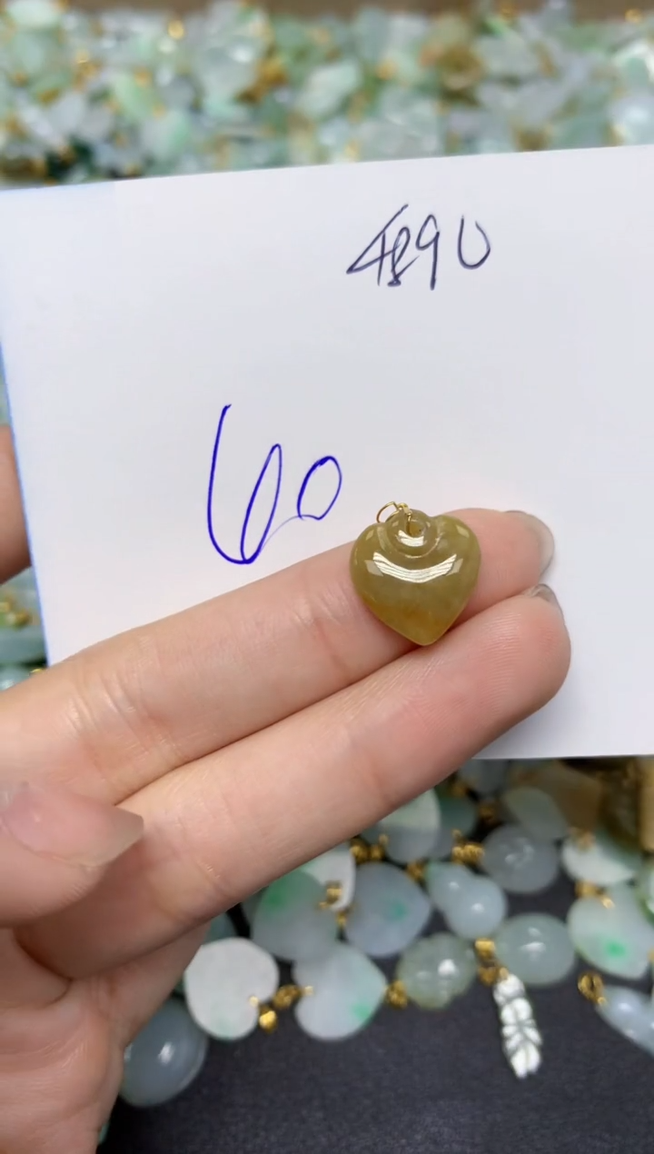 【闪购商品】翡翠颈饰18K金镶嵌天然翡翠A货