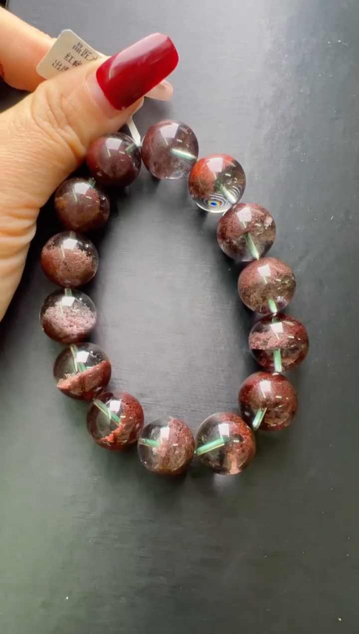 【闪购商品】水晶手串未镶嵌红幽灵手串16m+ JP38410