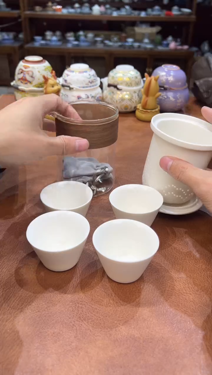 真的很便宜会开片的旅行茶具