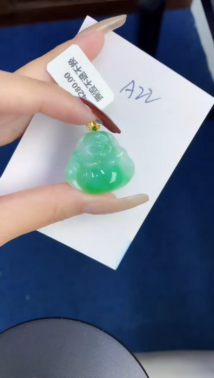 【闪购商品】翡翠颈饰18K金镶嵌000000000