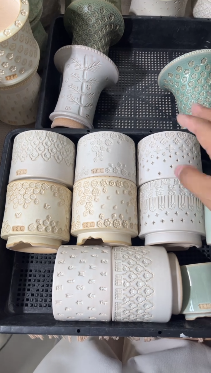 七里烧默认瑕12-6-025-4个一组随机1组赠素色1个