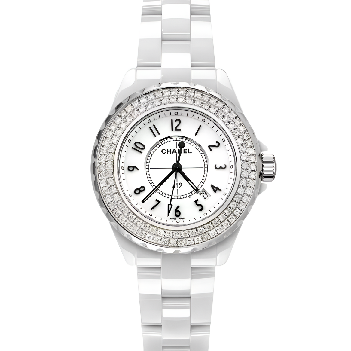 99新 Chanel/香奈儿 【特价】J12原盘后钻石英33盘twqc