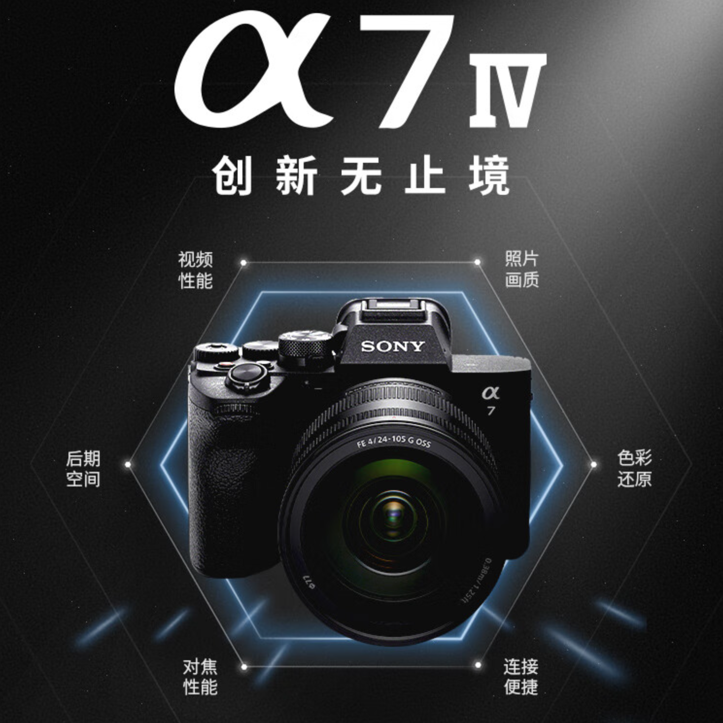 Sony/索尼Alpha 7 IV A7M4索尼全画幅微单™(ILCE-7M4/α7 IV)