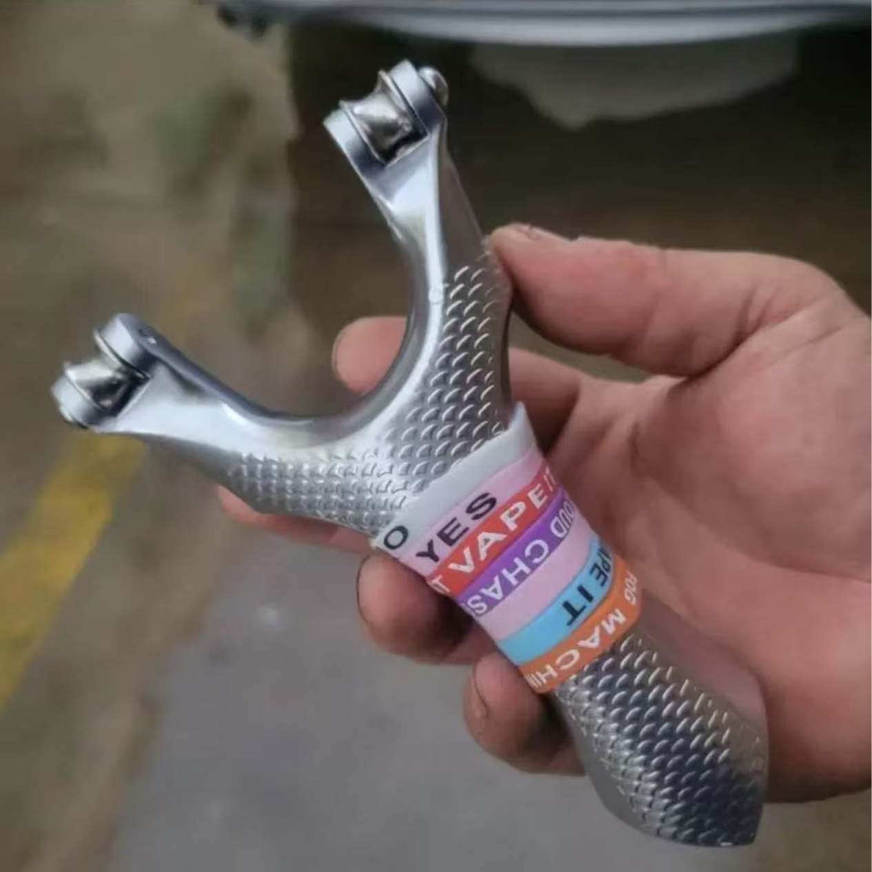 福利款银龙天罡五代大威力静音滑轮户外弹弓瞄准高精准休闲解压