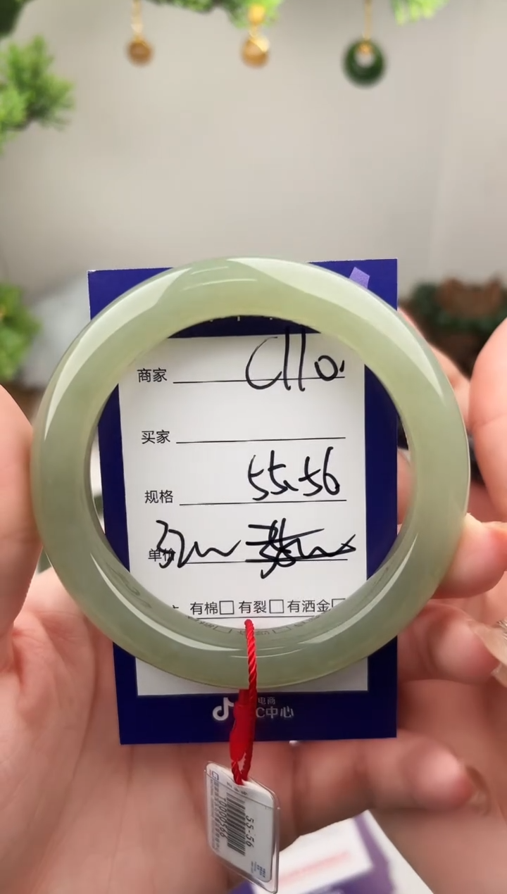 未镶嵌手镯和田玉微色差C110