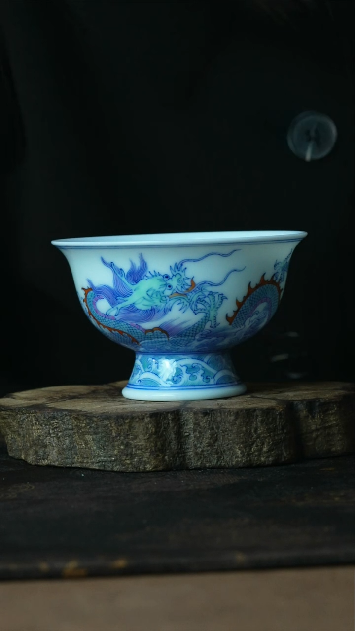 【闪购商品】杯景德镇善听斗彩