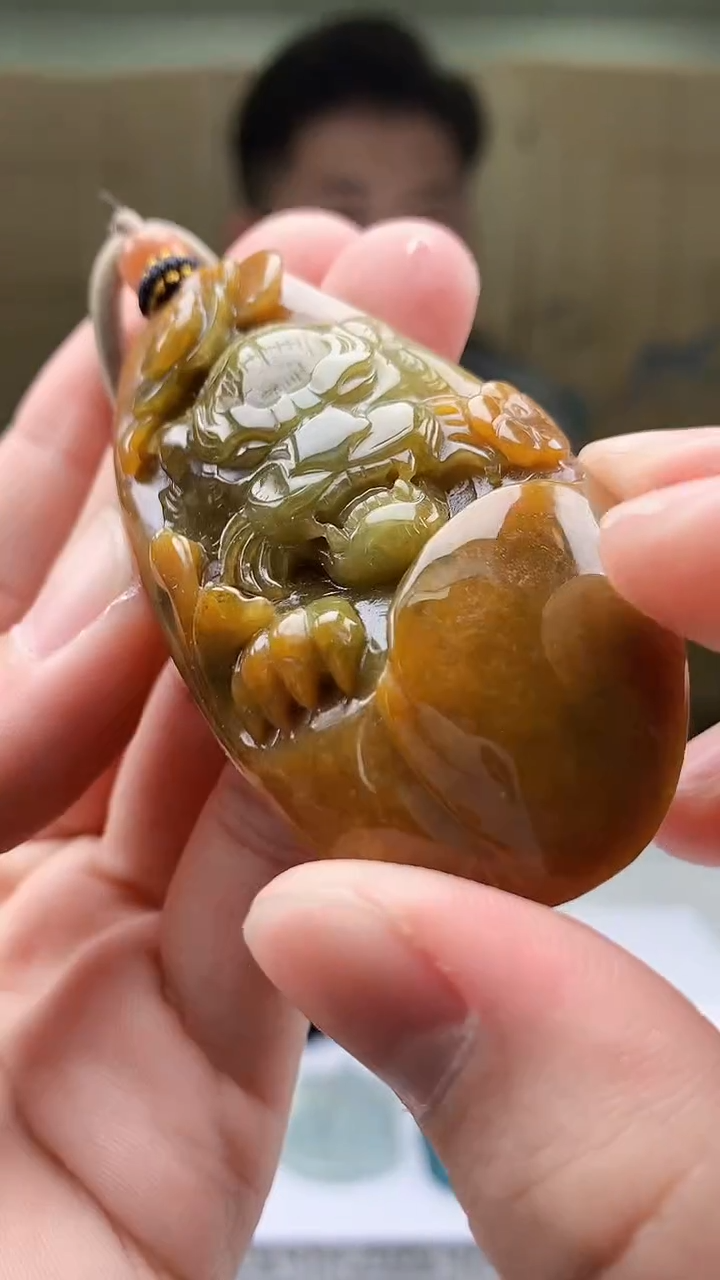 【闪购商品】定制翡翠未镶嵌4917bb-毛货挂件98