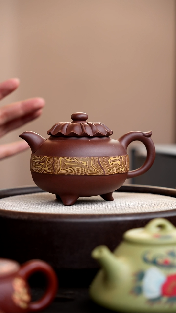 茶壶紫砂礼盒壶3把/022