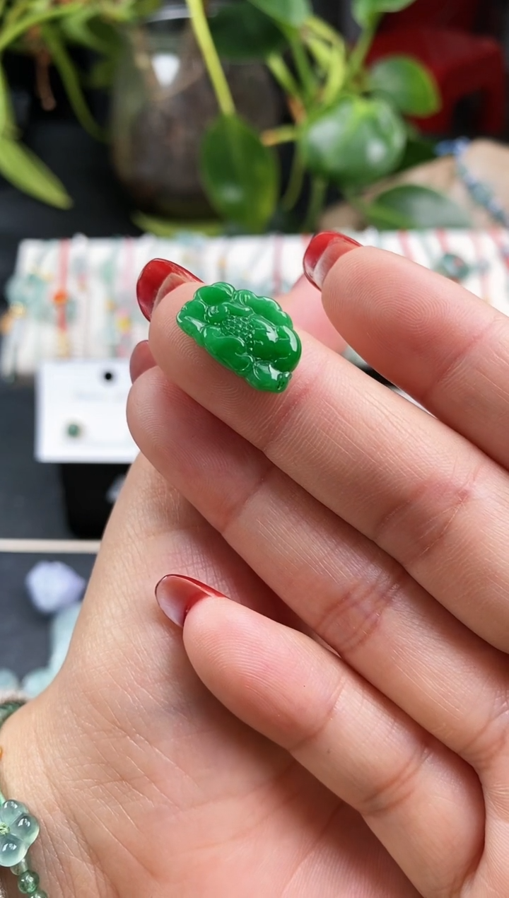 【闪购商品】翡翠戒指未镶嵌荷花