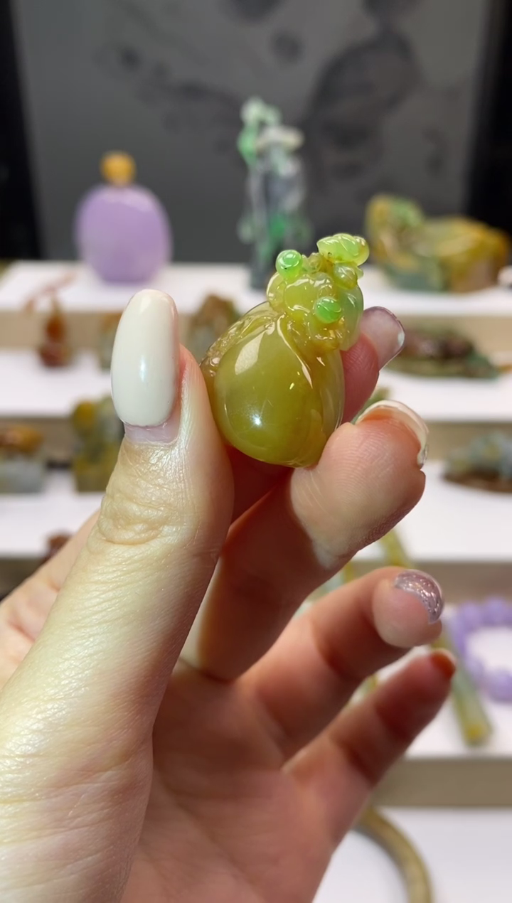 未镶嵌挂件翡翠翡翠钱袋