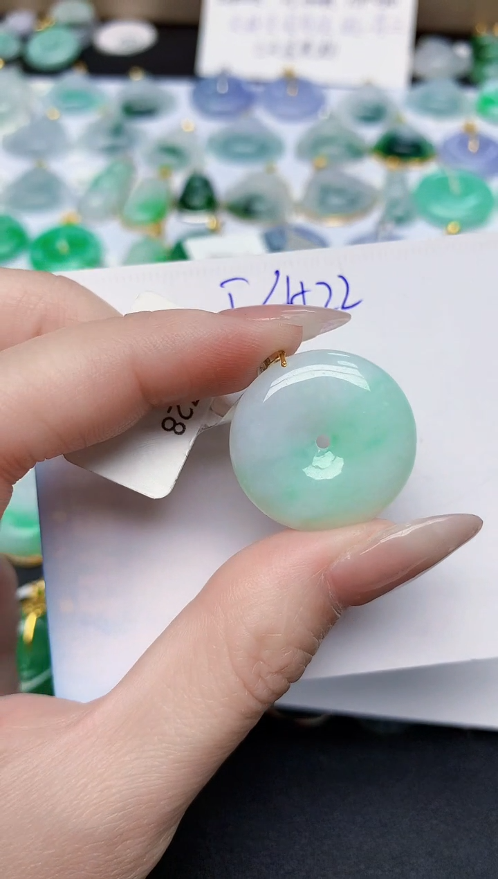 颈饰未镶嵌翡翠天然缅甸A货翡翠百元以上9元证书费自理