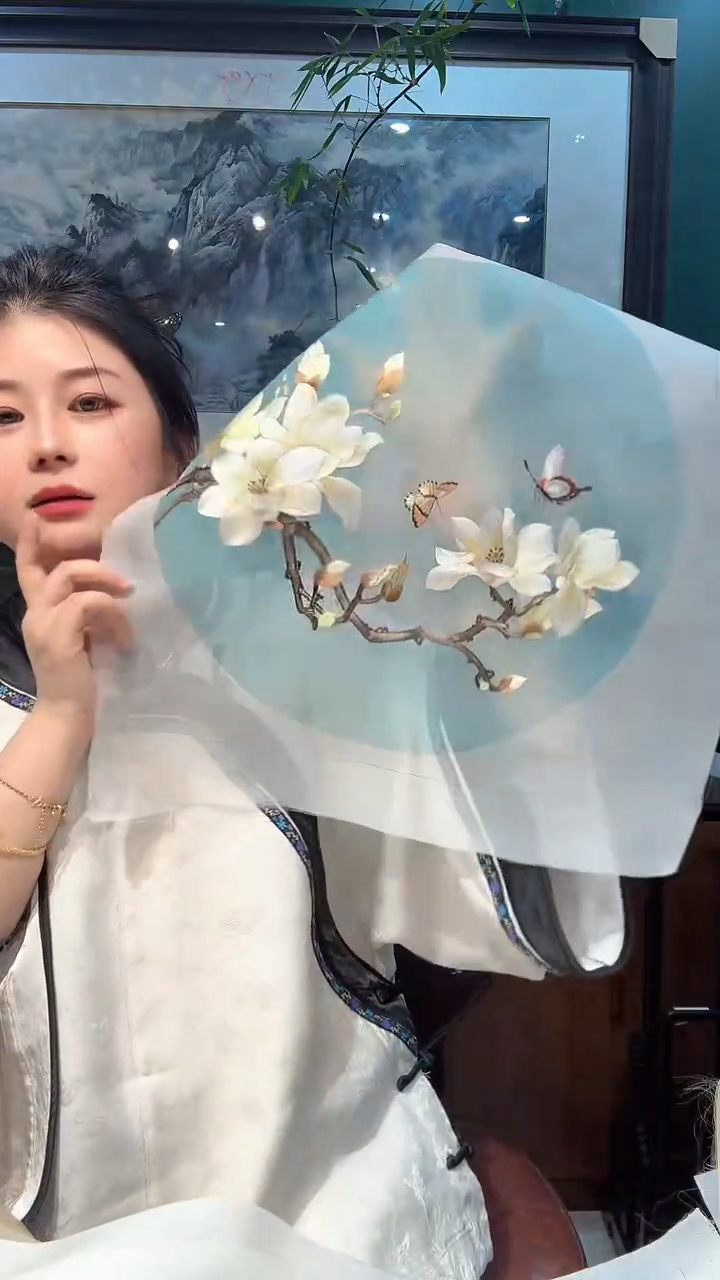 刺绣非遗苏绣手工刺绣绣片35x35