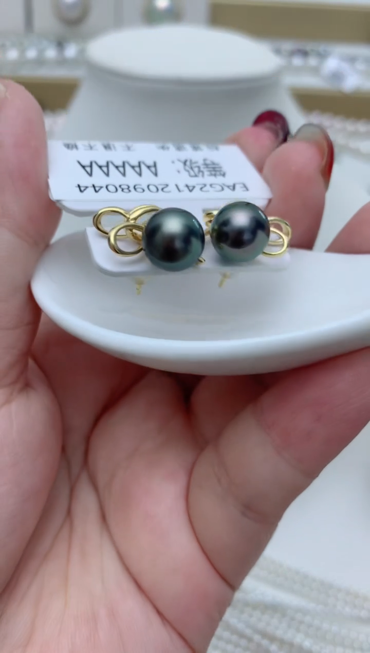 【闪购商品】海水珍珠耳饰银S925镶嵌w83 