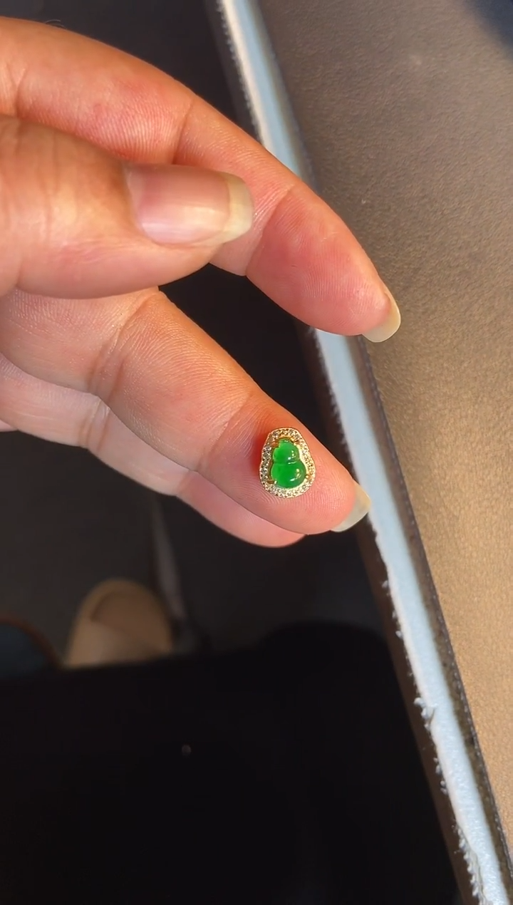 吊坠(不含链)银S925镶嵌翡翠1