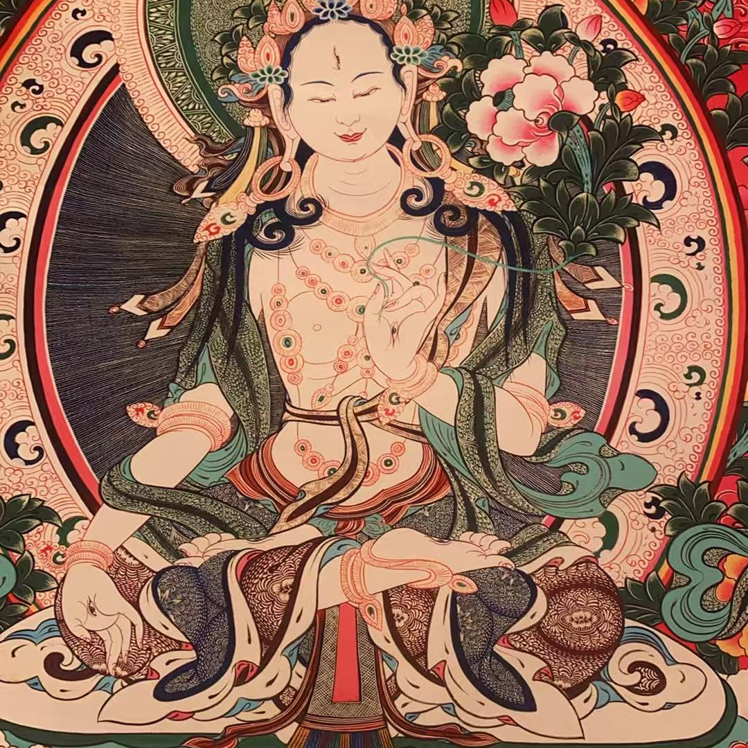 白度母精美唐卡tk16036