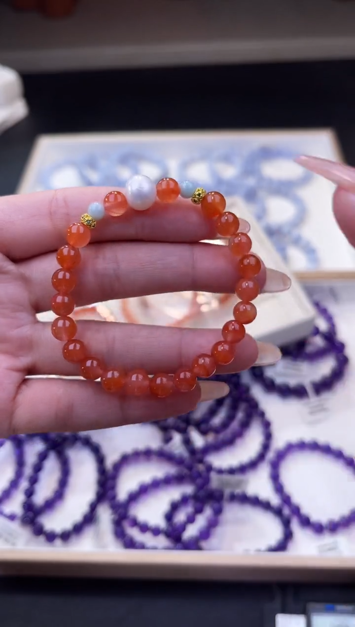 【闪购商品】南红玛瑙/未镶嵌南红diy手串
