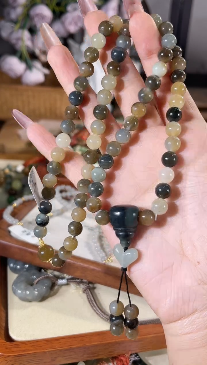 银S925镶嵌手链和田玉多样性发其一孤品默认微瑕