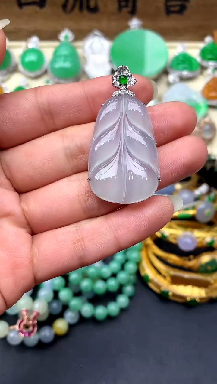 【闪购商品】翡翠颈饰18K金镶嵌215-中国好珍宝