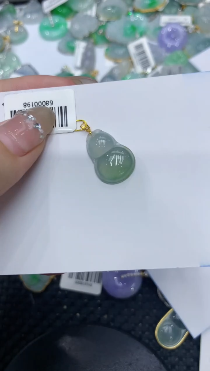 【闪购商品】翡翠颈饰18K金镶嵌222222222