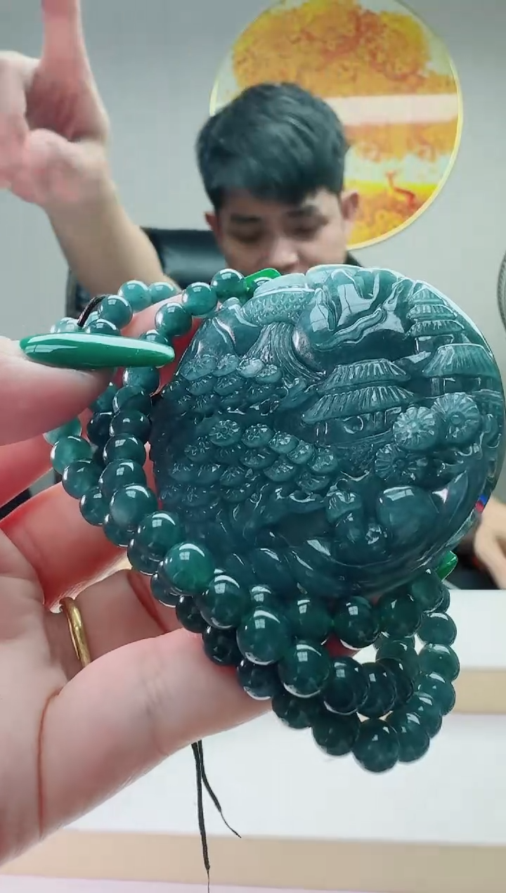 翡翠未镶嵌颈饰多样性随机发其一