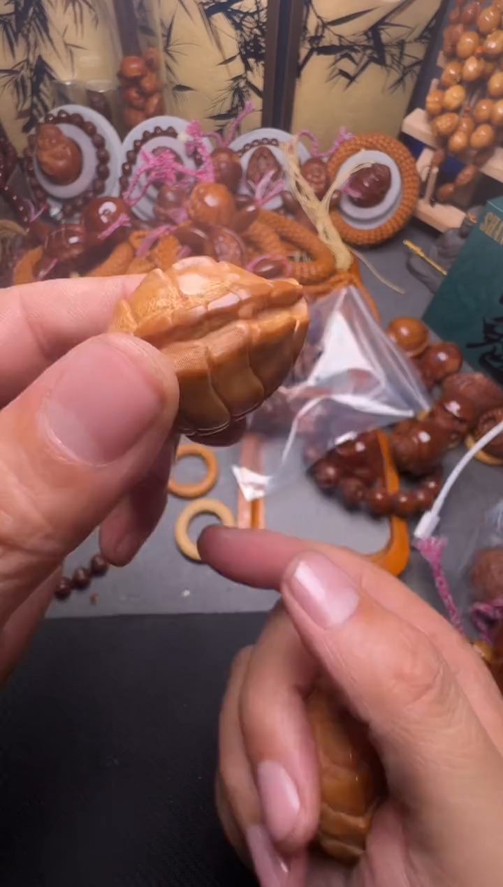 手串橄榄核龟壳一对