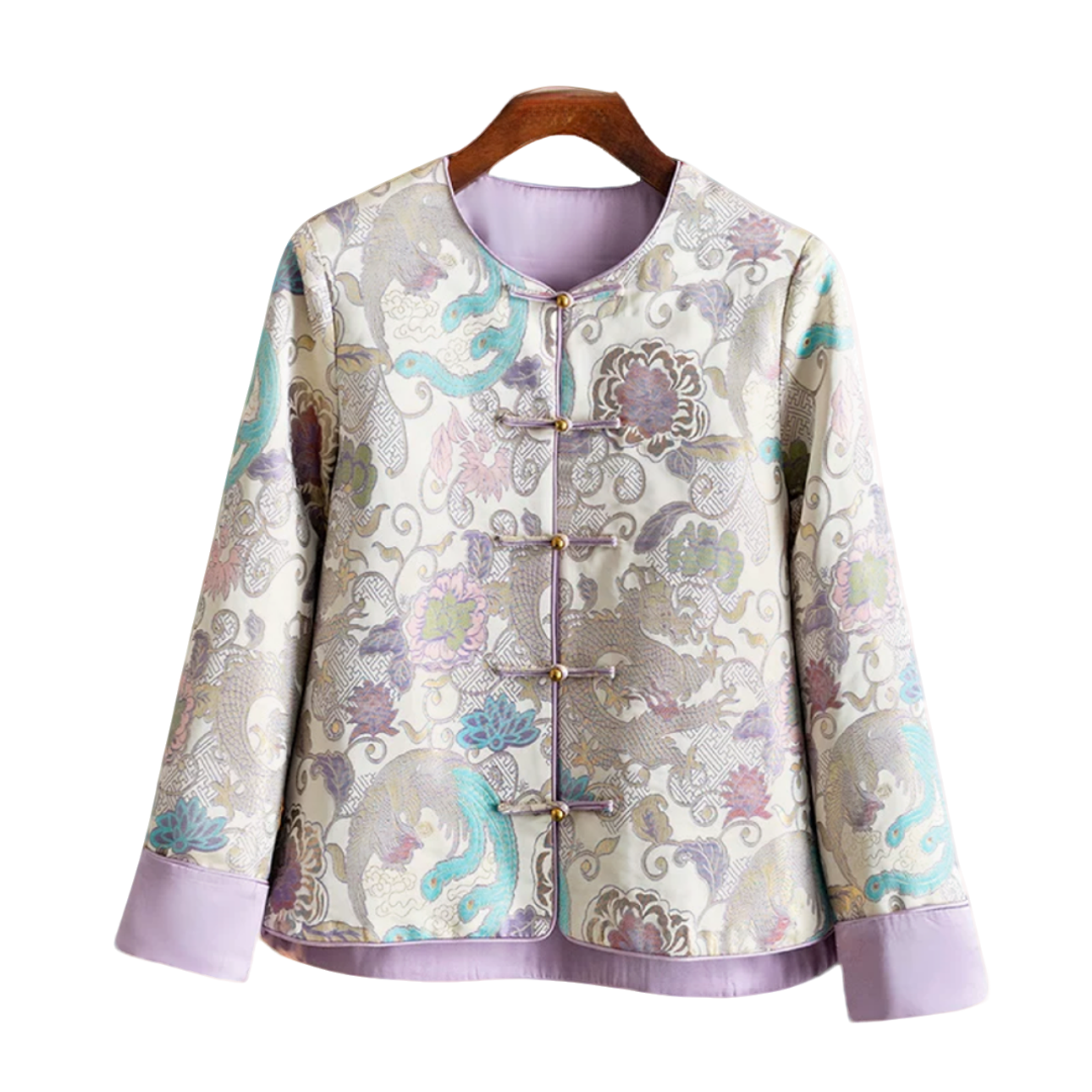 新中式国风金线外套女2025秋季新品小个子复古盘扣上衣女