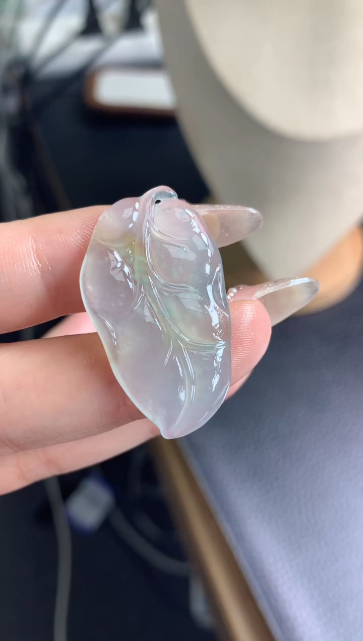 定制翡翠未镶嵌叶子