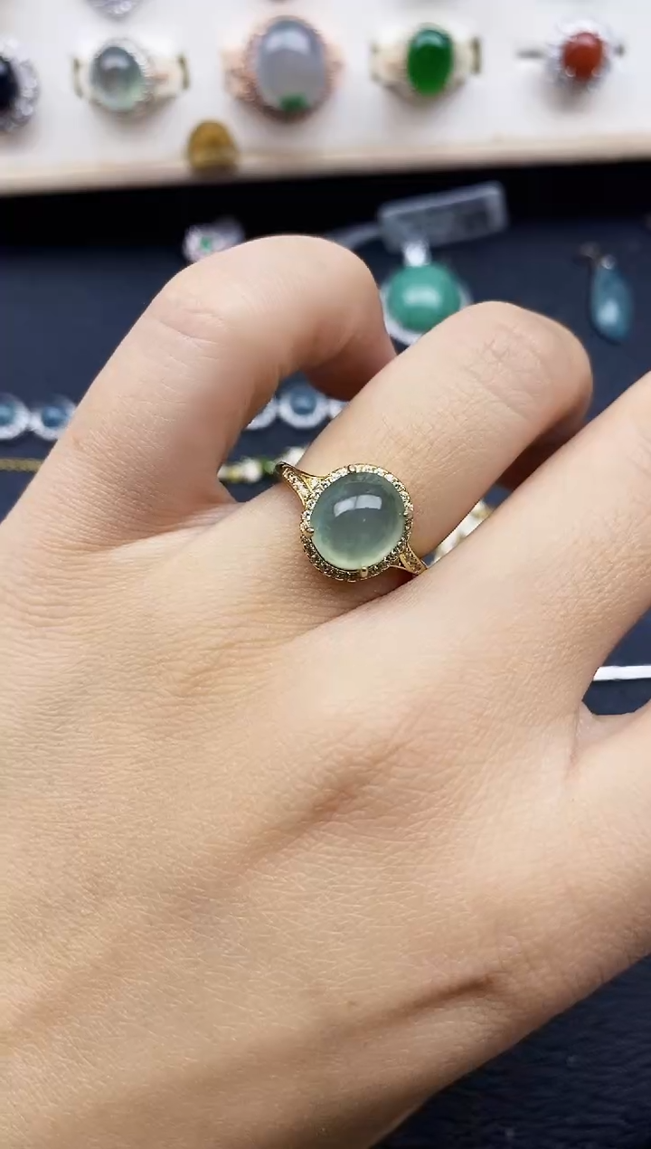 【闪购商品】翡翠戒指银S925镶嵌11111