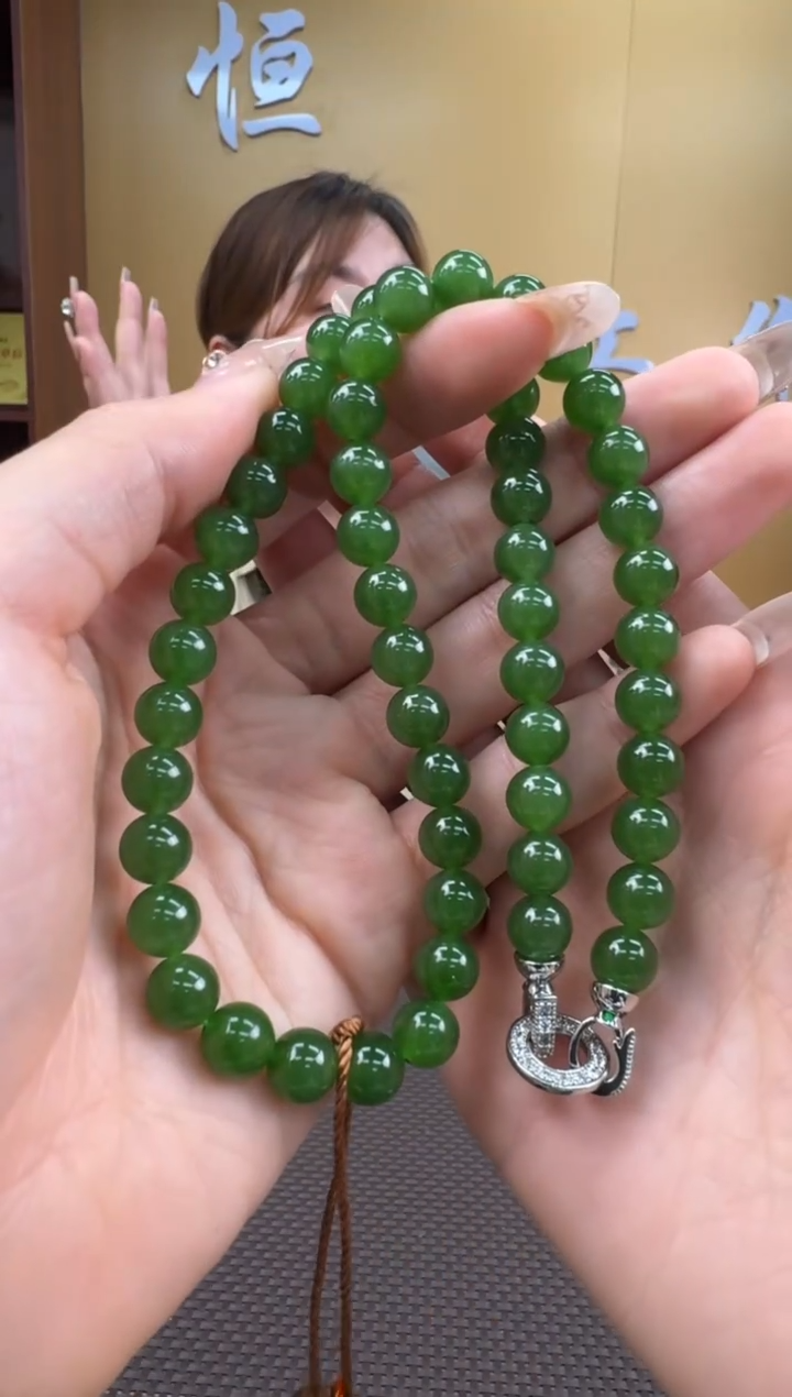 【闪购商品】和田玉项链未镶嵌7-8mm