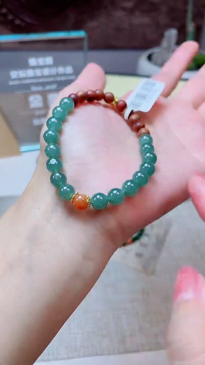 未镶嵌手串翡翠珠串