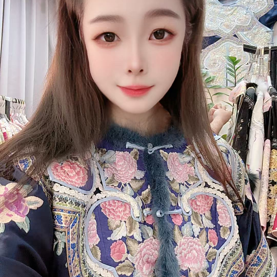 绣裳花原创设计满花重工苏绣刺绣真丝百搭优雅气质新中式上衣