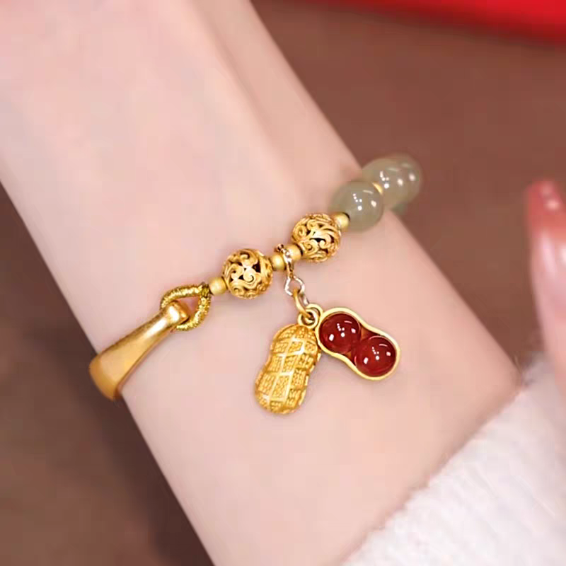 铜合金手链 6052百搭好事花生手链