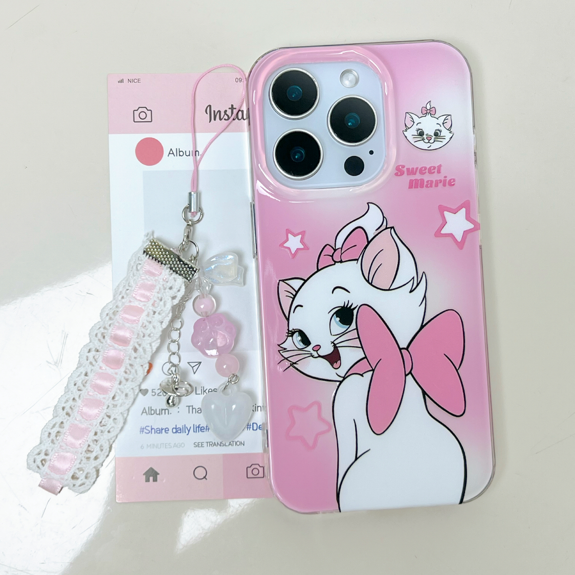 IMD手机壳少女星星玛丽猫适用苹果16iPhone15华为小米oppovivo