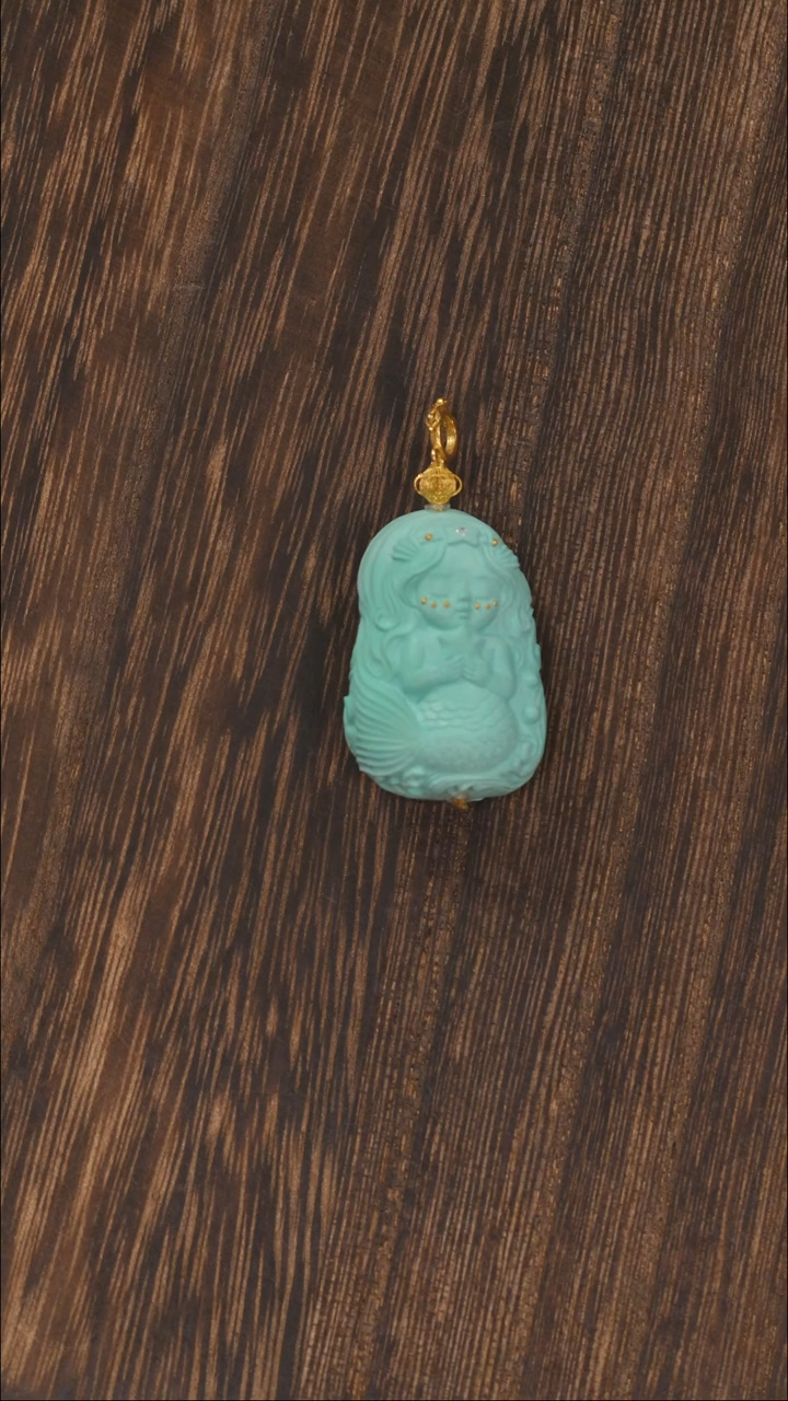 【闪购商品】南红玛瑙挂饰18K金镶嵌1