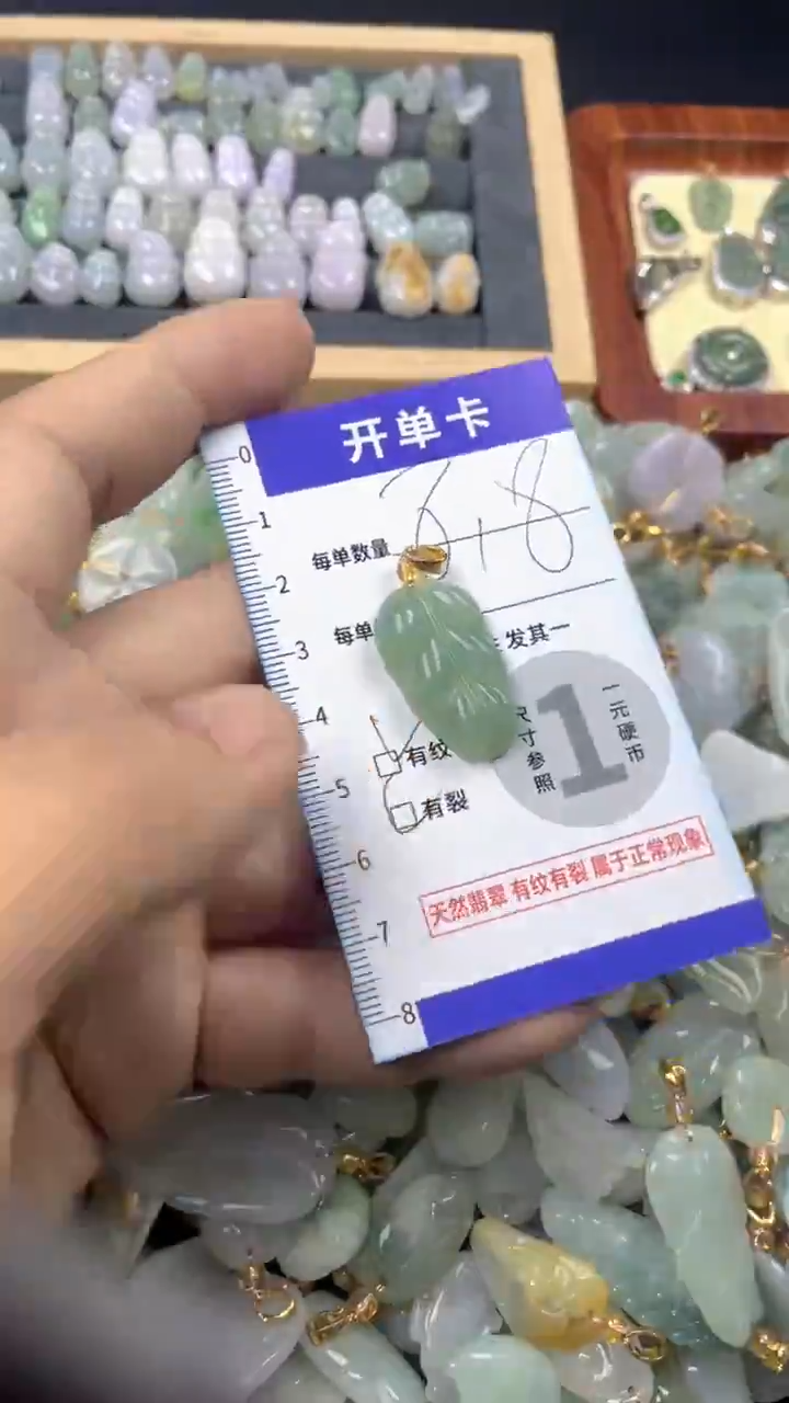 颈饰未镶嵌翡翠天然A货翡翠