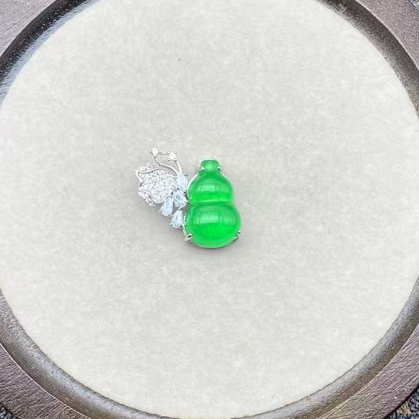 A306 冰绿蝴蝶款镶嵌葫芦 (多样性发一件)